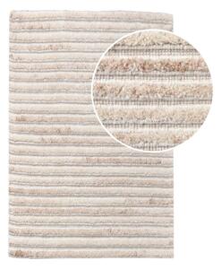 Kremowy wełniany dywan tkany ręcznie 60x90 cm Mango – House Nordic