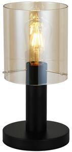 Italux ITALUX TB-5581-1-BK+AMB - Lampa stołowa SARDO 1xE27/40W/230V czarna/złota IT0626