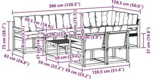 Zestaw mebli ogrodowych z litego drewna akacjowego - nowoczesny i funkcjonalny design