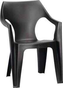 Ogrodowe krzesło plastikowe Dante, antracyt