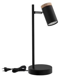 Candellux Lampa stołowa LAGOS 1xGU10/15W/230V czarna/brązowa CA0917