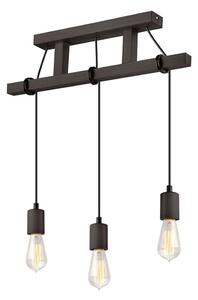 Czarna lampa wisząca Leon – LAMKUR