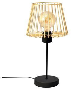Helam Lampa stołowa TORRI 1xE27/15W/230V złota/czarna HE1570