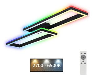 Brilo Brilo - LED RGBW Żyrandol natynkowy ściemnialny FRAME 2xLED/21W/230V 2700-6500K+ +pilot BL1266