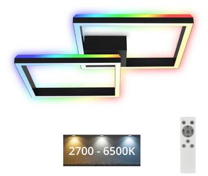 Brilo Brilo - LED RGBW Żyrandol natynkowy ściemnialny FRAME 2xLED/17W/230V 2700-6500K+ +pilot BL1268