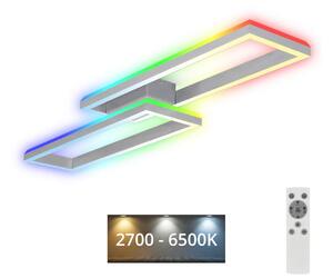 Brilo Brilo - LED RGBW Żyrandol natynkowy ściemnialny FRAME 2xLED/21W/230V 2700-6500K+ +pilot BL1285