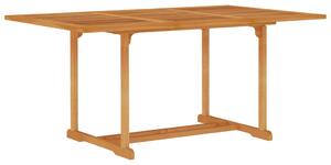 Stół ogrodowy, 150x90x75 cm, lite drewno tekowe