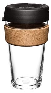 Czarny/brązowy kubek podróżny 454 ml Brew Cork Black L – KeepCup