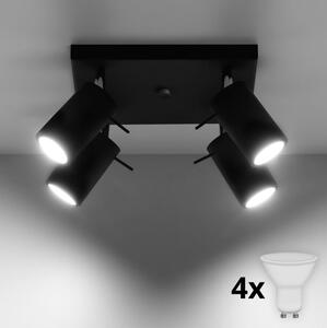 Brilagi Brilagi - LED Oświetlenie punktowe ASMUS 4xGU10/7W/230V czarne BG0565
