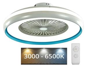 V-Tac LED Plafon z wentylatorem LED/45W/230V 3000/4000/6500K niebieski VT1376
