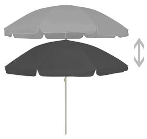 Parasol plażowy, antracytowy, 240 cm
