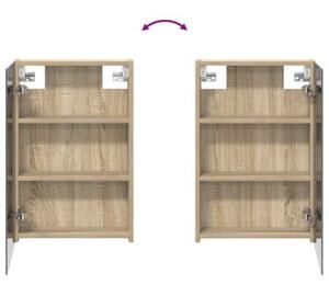 Szafka z lustrem do łazienki dąb sonoma 40 x 10,5 x 60,5 cm