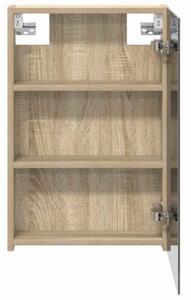 Szafka z lustrem do łazienki dąb sonoma 40 x 10,5 x 60,5 cm