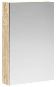 Szafka z lustrem do łazienki dąb sonoma 40 x 10,5 x 60,5 cm