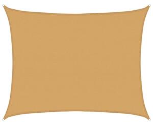 Żagiel przeciwsłoneczny, 160 g/m², piaskowy, 6x8 m, hdpe