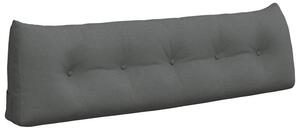 Nowoczesna ergonomiczna poduszka na plecy w ciemnoszarym aksamicie