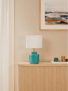 Lampa stołowa z ceramiki z efektem postarzania Cous