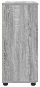 Nowoczesna szafka łazienkowa szara sonoma 60x35x80 cm z 2 drzwiami