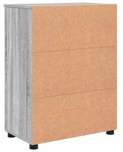Nowoczesna szafka łazienkowa szara sonoma 60x35x80 cm z 2 drzwiami