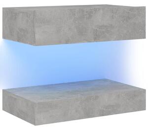 Szafka nocna, szarość betonu, 60x35 cm, płyta wiórowa