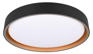 Czarna lampa sufitowa LED ø 40 cm Felis – Reality