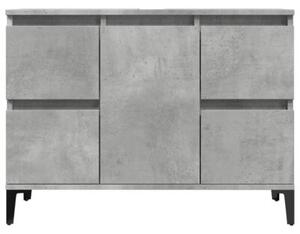 Szafka pod umywalkę, szarość betonu, 80x33x60 cm