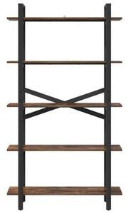 Półka na książki dąb wędzony 100 x 33,5 x 178 cm
