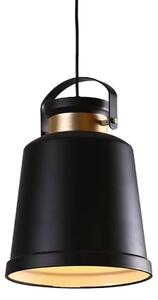 Vasco - fabryczna lampa wisząca czarna loft 26 cm