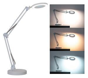 Brilagi Brilagi - LED Ściemnialna lampa stołowa ze szkłem powiększającym LED/12W/5V 3000/4200/6000K biała BG0617