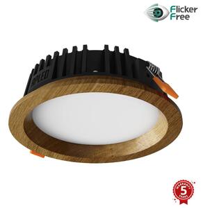 APLED APLED - LED Oświetlenie RONDO WOODLINE LED/6W/230V 4000K śr. 15 cm dąb solidne drewno AP0173