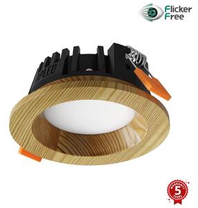APLED APLED - LED Oświetlenie RONDO WOODLINE LED/3W/230V 3000K śr. 9 cm sosna solidne drewno AP0180