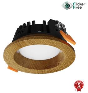 APLED APLED - LED Oświetlenie RONDO WOODLINE LED/3W/230V 3000K śr. 9 cm dąb solidne drewno AP0172
