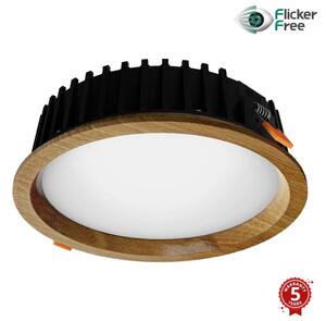 APLED APLED - LED Oświetlenie RONDO WOODLINE LED/12W/230V 4000K śr. 20 cm dąb solidne drewno AP0175