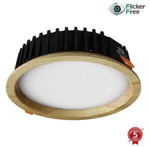 APLED APLED-LED Oświetlenie RONDO WOODLINE LED/12W/230V 4000K śr. 20 cm sosna solidne drewno AP0183