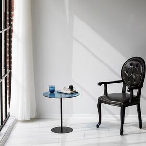 Asir Stół składany CHILL 50x50 cm czarny/niebieski AS1584