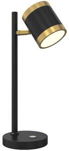 Wofi Wofi 8003-104S - LED Lampa stołowa ściemnialna TOULOUSE LED/10W/230V czarne/złoty W3991