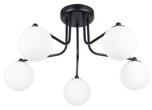 Czarno-biała lampa sufitowa Beam – Sollux