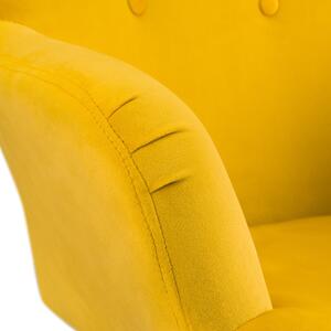 Fotel Moss Żółty