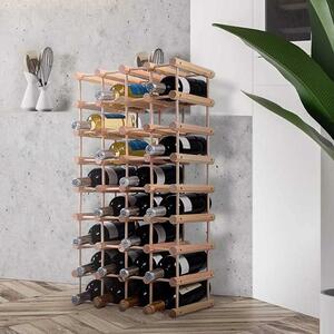 Drewniany stojak na wino na 36-40 butelek