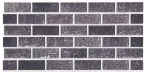 Panele ścienne 3D, wzór czarno-szarej cegły, 10 szt., EPS