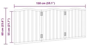Składana bramka zabezpieczająca dla psa, 3 panele, 150 cm