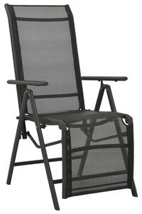 Rozkładane krzesła ogrodowe, 2 szt., textilene i aluminium