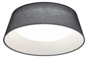 Czarna lampa sufitowa LED z tekstylnym kloszem Ponts – Reality