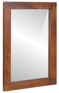 Lustro do Åazienki prostokÄ tne z drewna mango 50 x 70 cm