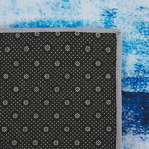 Prostokątny dywan krótkowłosy 160 x 230 cm abstrakcyjny wzór niebieski Trabzon Beliani