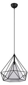 Czarna lampa wisząca ø 38 cm Babette – Reality