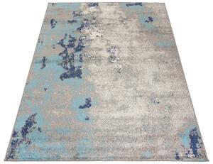 Turkusowy dywan prostokątny przecierany - Ecavo 3X