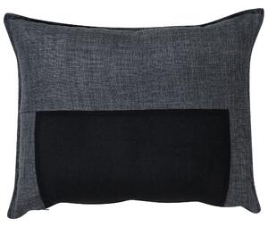 Narożnik tapicerowany dwustronny szezlong sofa narożna ciemnoszara Elvenes Beliani