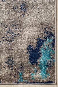 Ciemnoniebieski dywan w nowoczesnym melanżu - Ecavo 3X