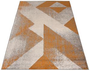 Pomarańczowy dywan nowoczesny do salonu - Kavo 6X